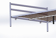 Кровать разборная металлическая с ортопедическим основанием